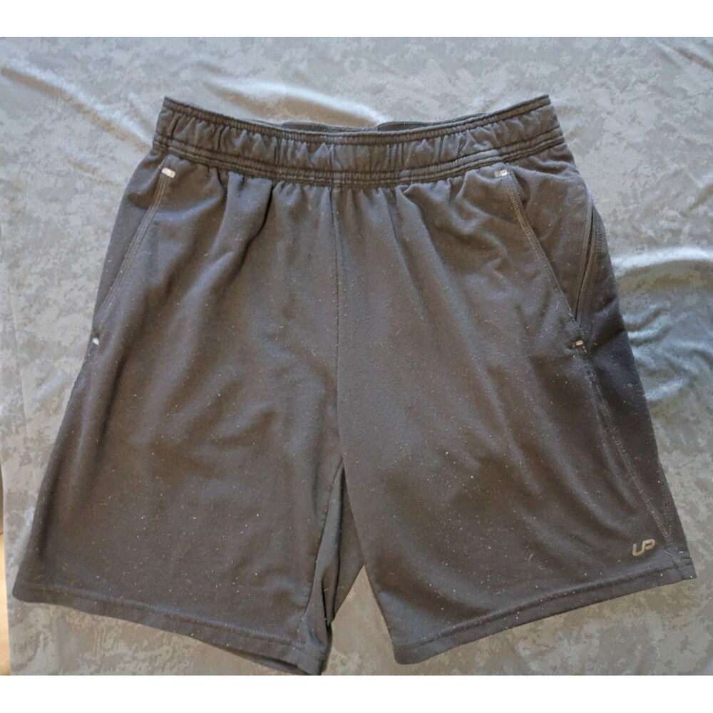 Unipro Men's Gym & Training Quick-Dry Mesh Athletic Shorts Pockets Black S - Picture 1 of 4